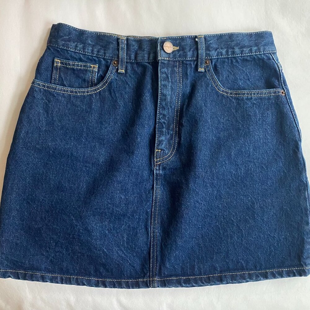 La Ligne Kate Denim Mini Skirt, Size 27